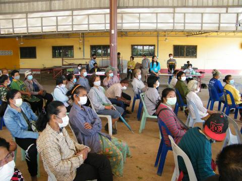 ประชุมประชาคม เพื่อสำรวจความคิดเห็นของประชาชนในการขออนุญาตก่อสร้