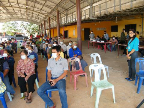 ประชุมประชาคม เพื่อสำรวจความคิดเห็นของประชาชนในการขออนุญาตก่อสร้