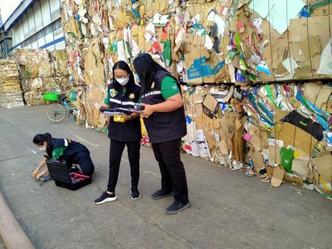 ตรวจสภาพอากาศหลังเหตุการณ์เพลิงไหม้โรงงานกระดาษ