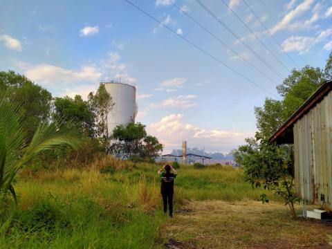 ตรวจสภาพอากาศหลังเหตุการณ์เพลิงไหม้โรงงานกระดาษ